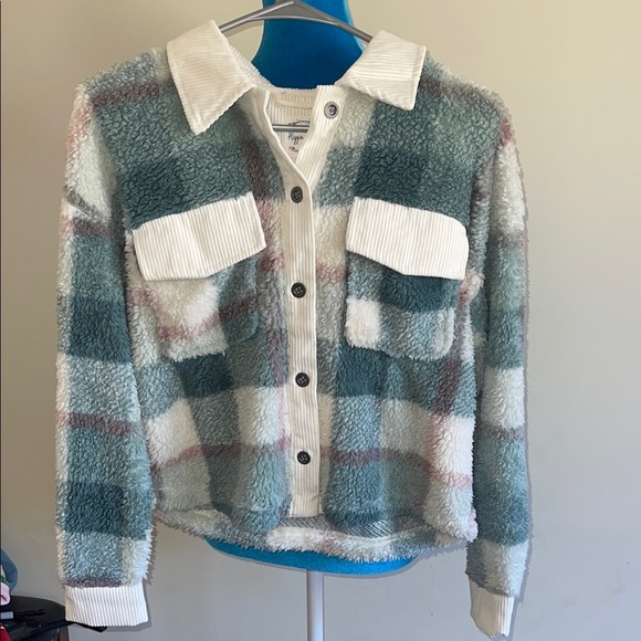 Hippie Rose Jackets & Blazers - Hippie Rose plaid Button-Up Jacket